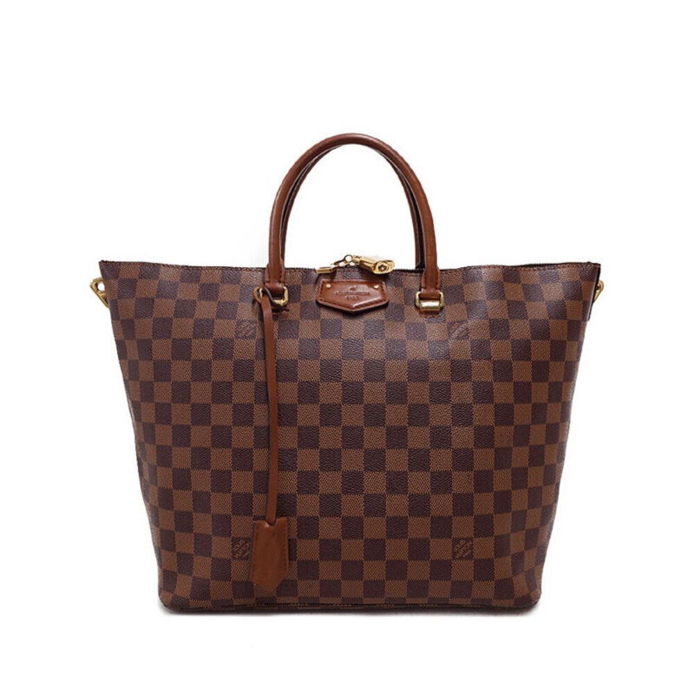 Louis Vuitton Damier Ebene Brown Belmont Tote Bag